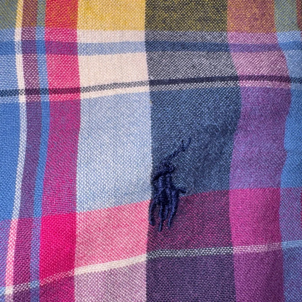Ralph Lauren Toddler Boys Multicolor Plaid Short Sleeve Button Down Shirt 18M